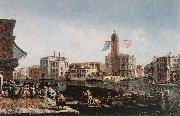 MARIESCHI, Michele The Grand Canal with the Fishmarket sg oil on canvas